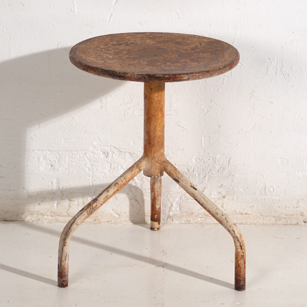 Tabouret industriel rond (c.1950) #5
