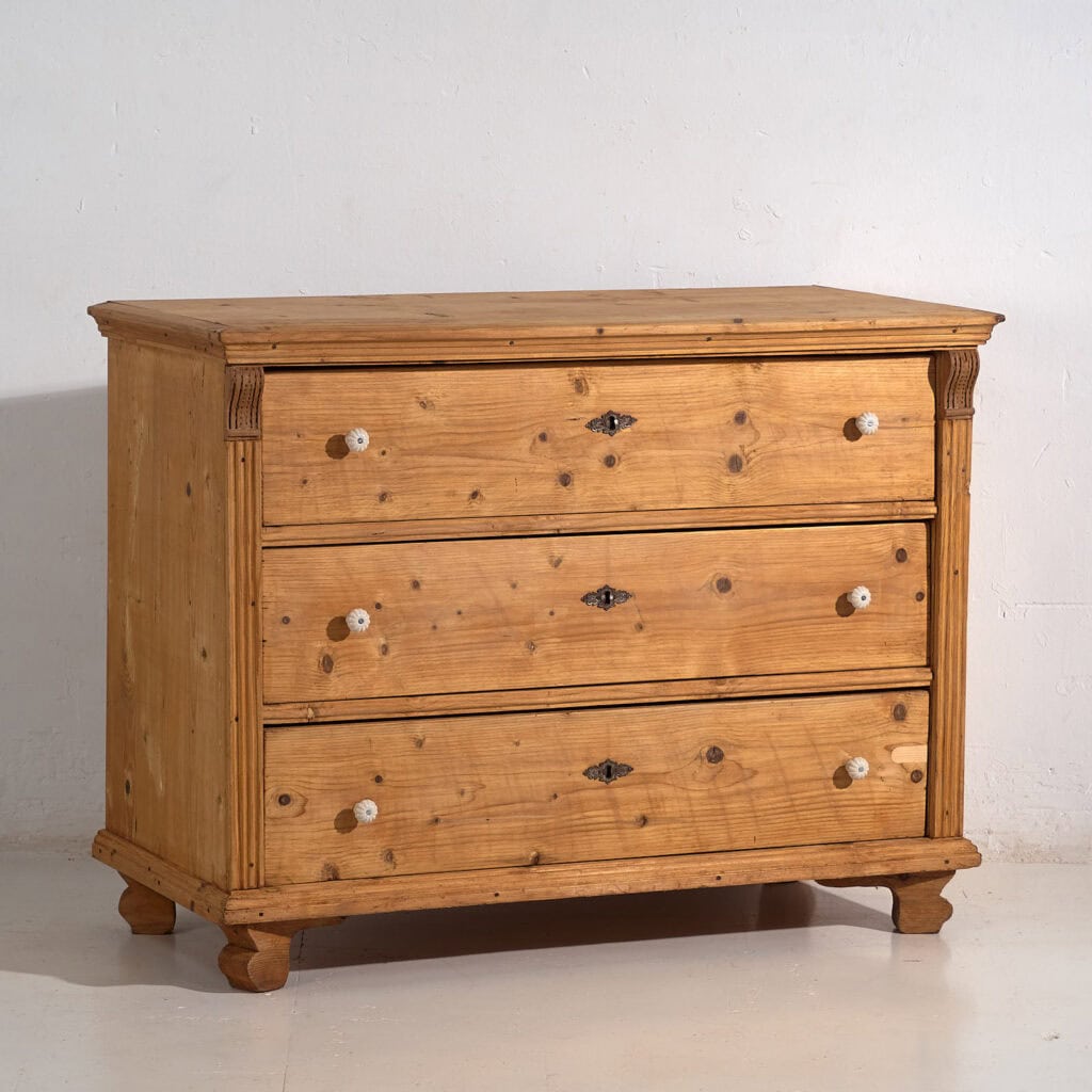 Commode ancienne en bois massif (c.1920) #89