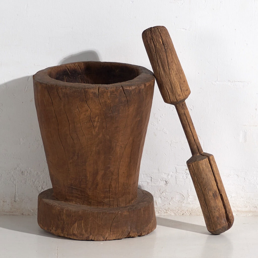 Antiguo mortero oriental (c.1920) #3