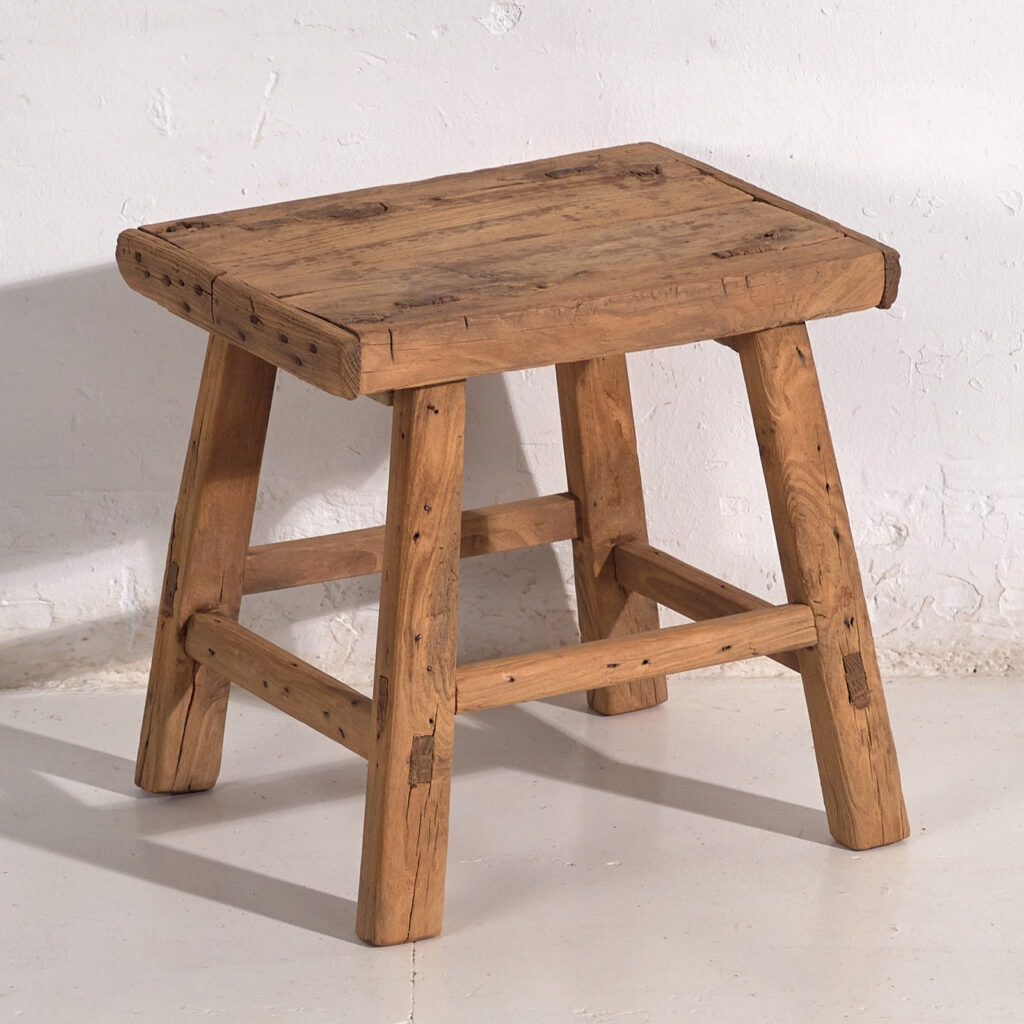 Antique oriental stool (c.1900) #8