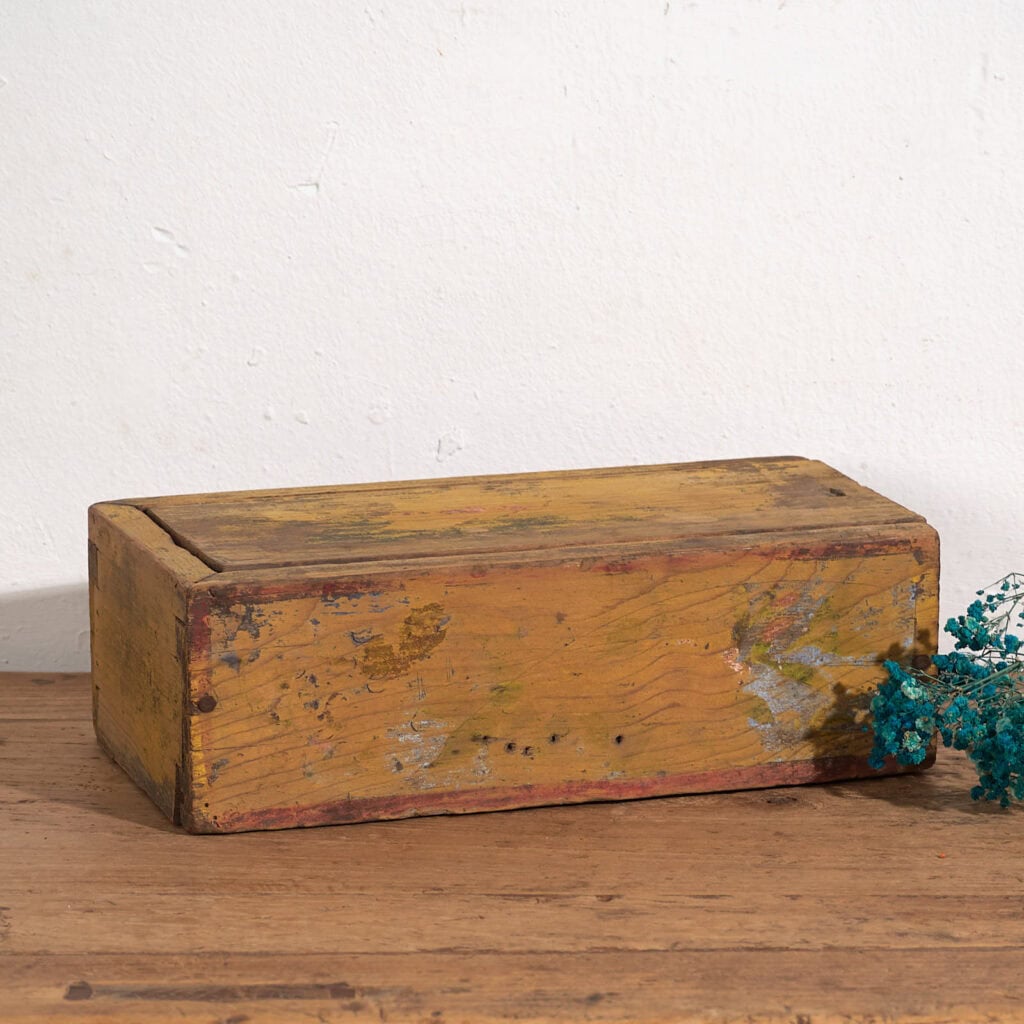 Antique oriental wabi sabi style box (c.1900) #6
