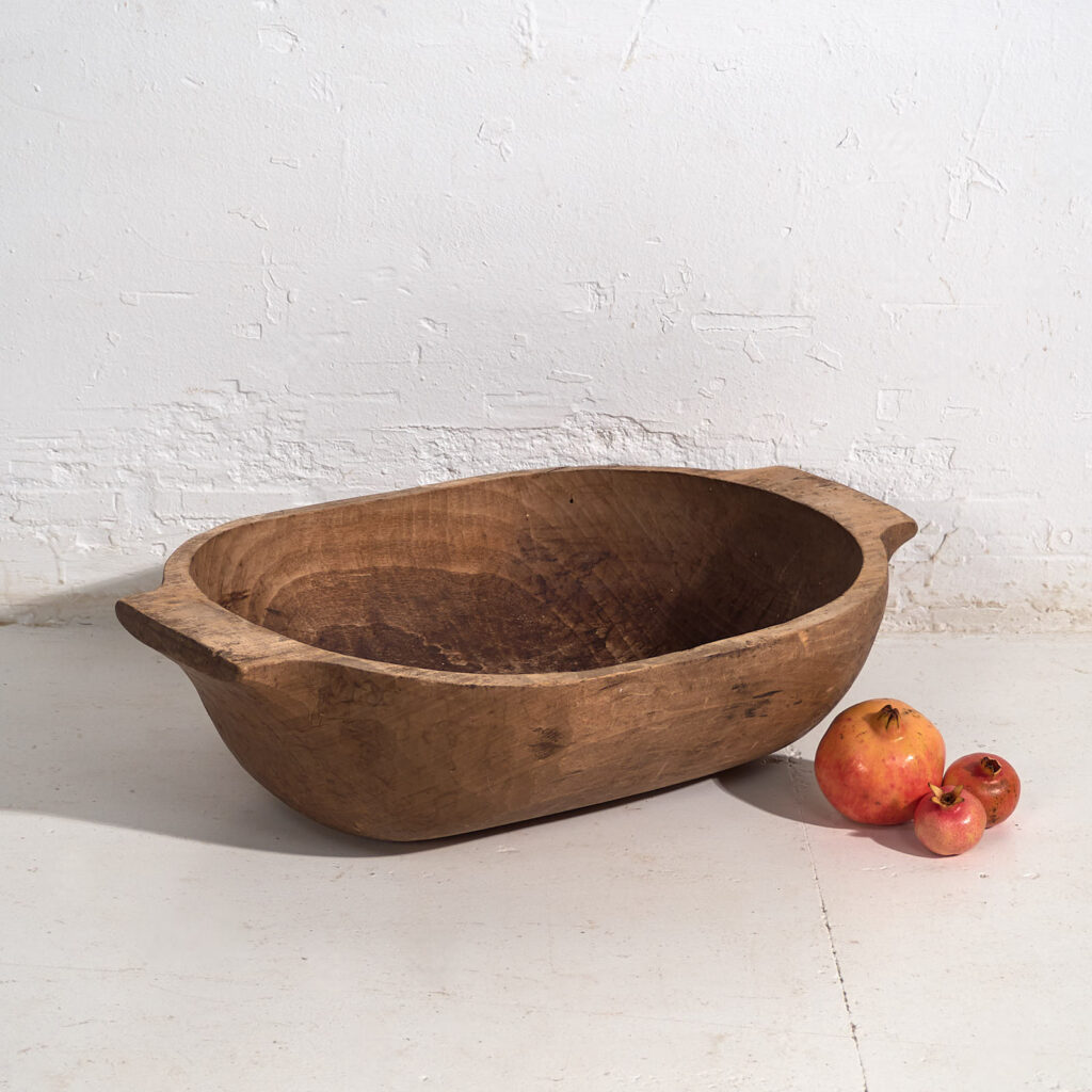 Antique solid wood bowl (c.1900) #22