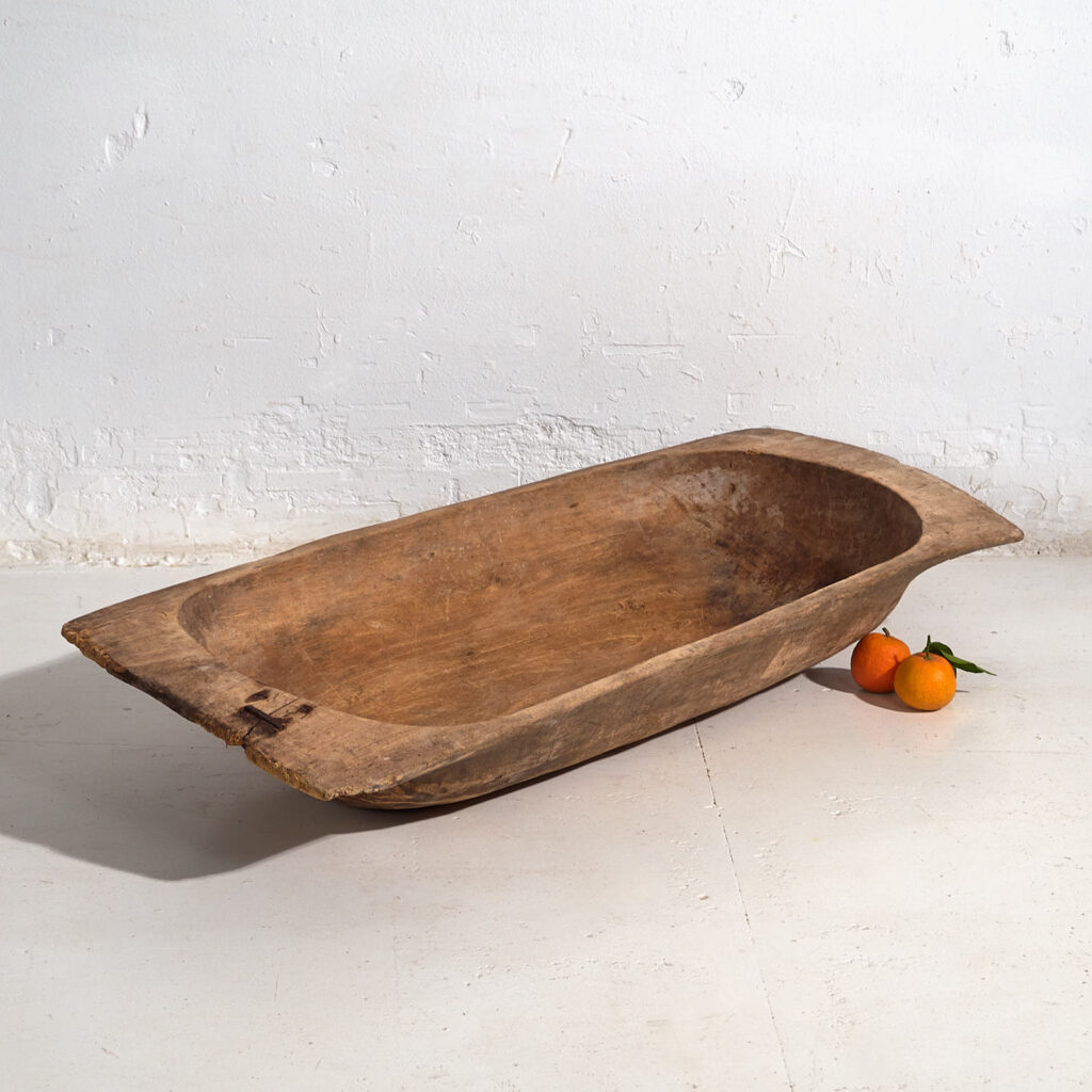 Cuenco antiguo de amasar harina (c.1900) #4