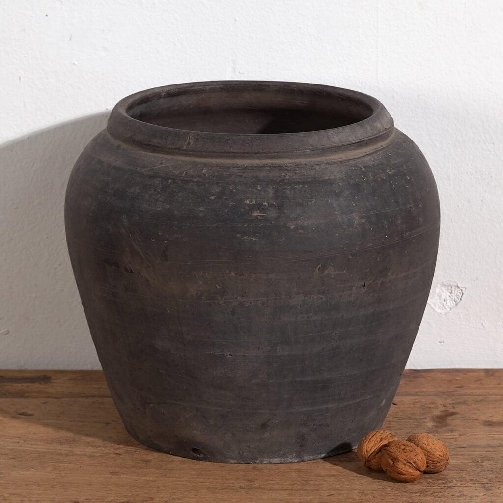 Vase ancien en céramique grise (c.1900) #12