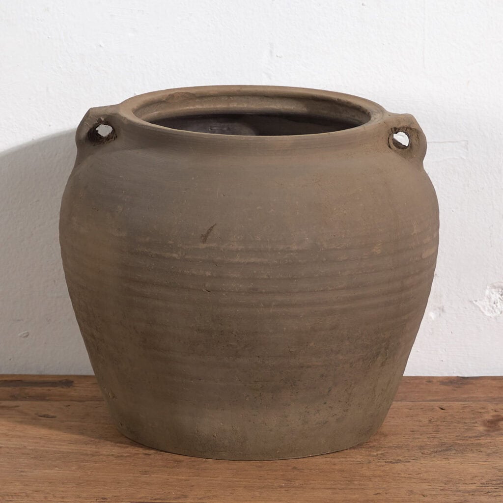 Antiguo jarrón con asas de estilo wabi sabi (c.1900) #17