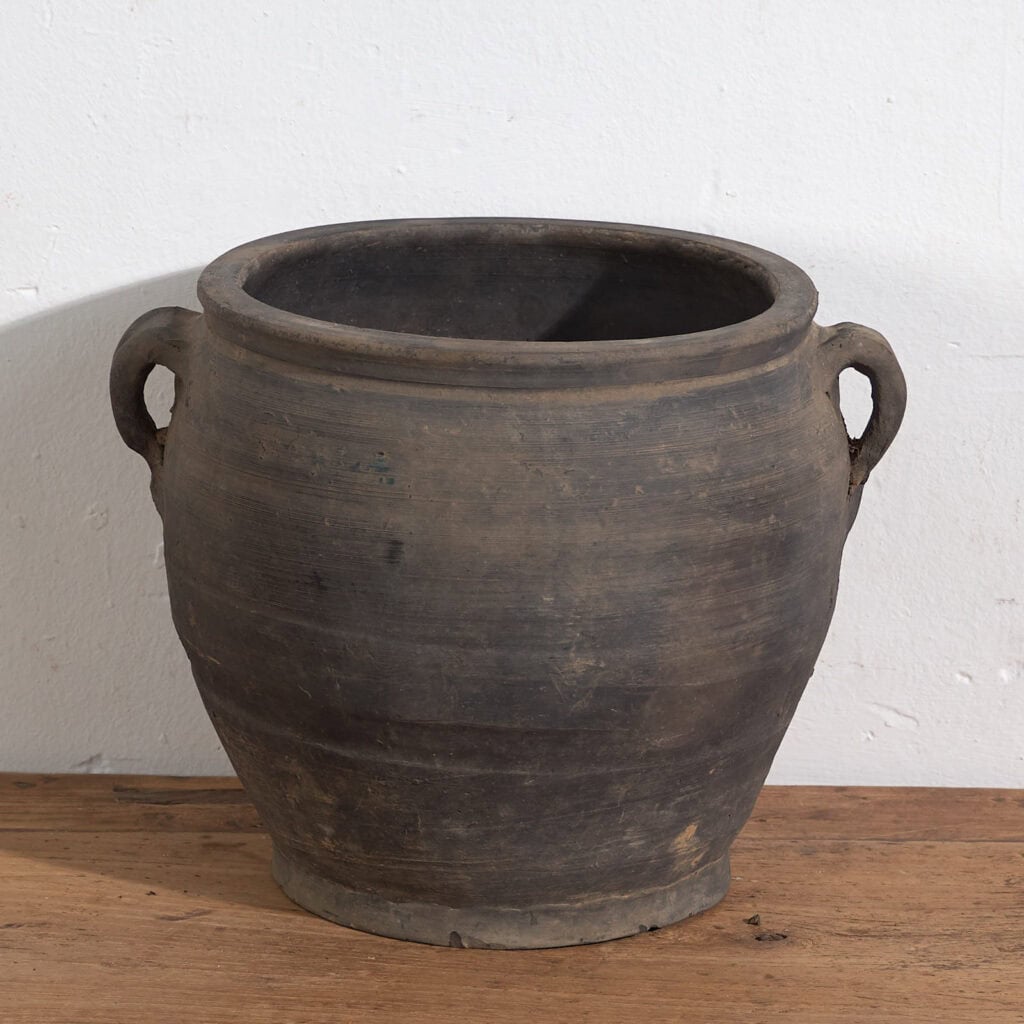 Antique gray vase with handles (c.1900) #19