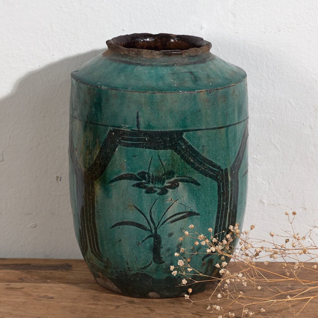 Vase ancien en jade vert (vers 1820) #29