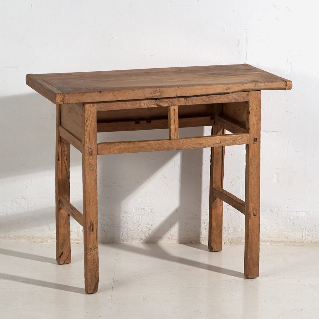 Antique solid wood console table (c.1900) #31