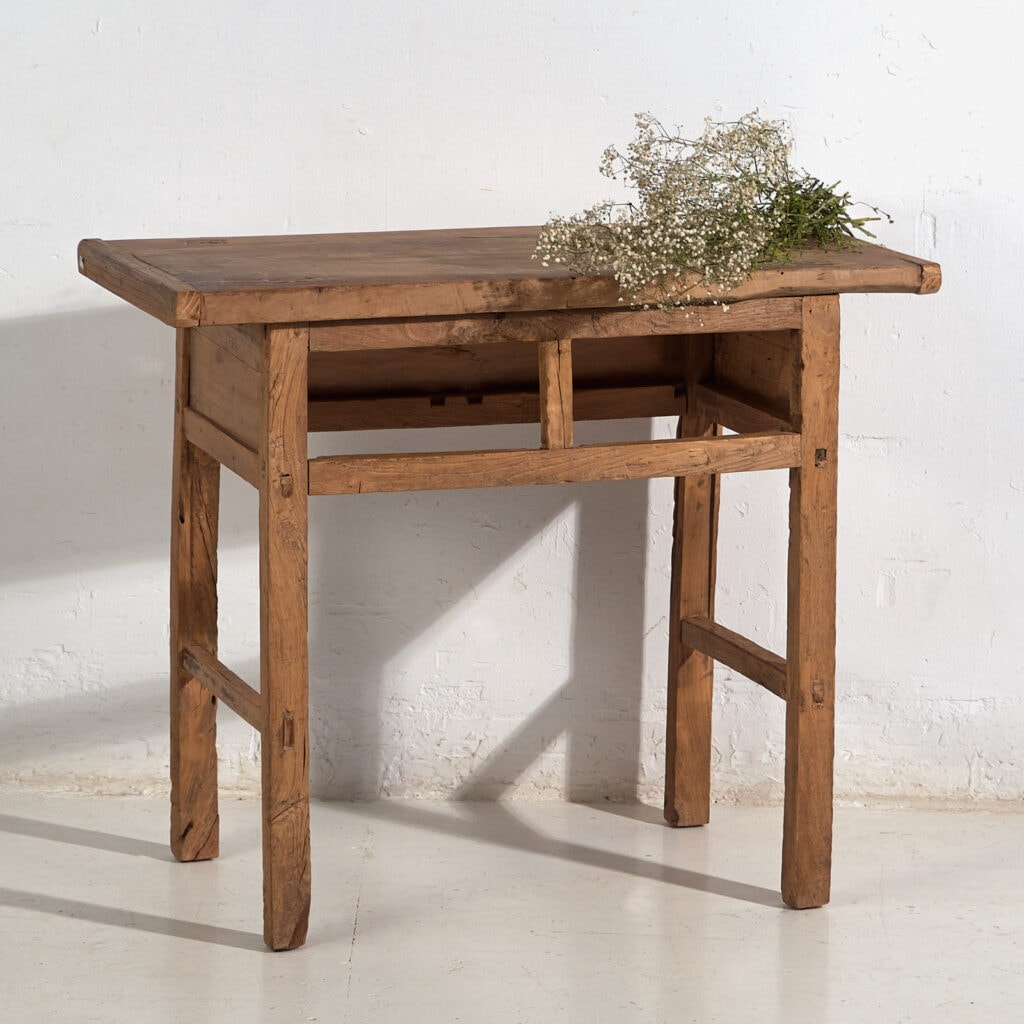 Antique solid wood console table (c.1900) #31