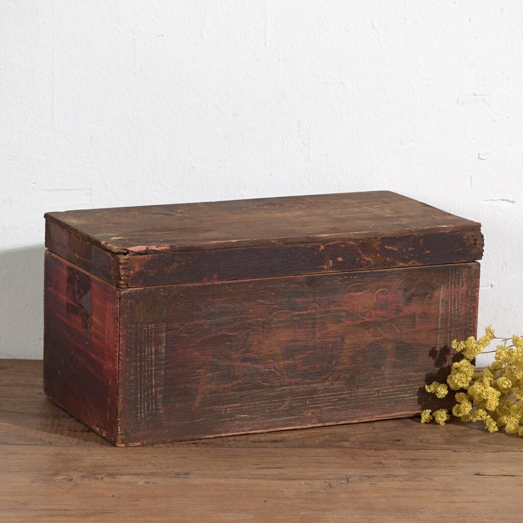 Antiguo estuche de tonos oscuros (c.1900) #26