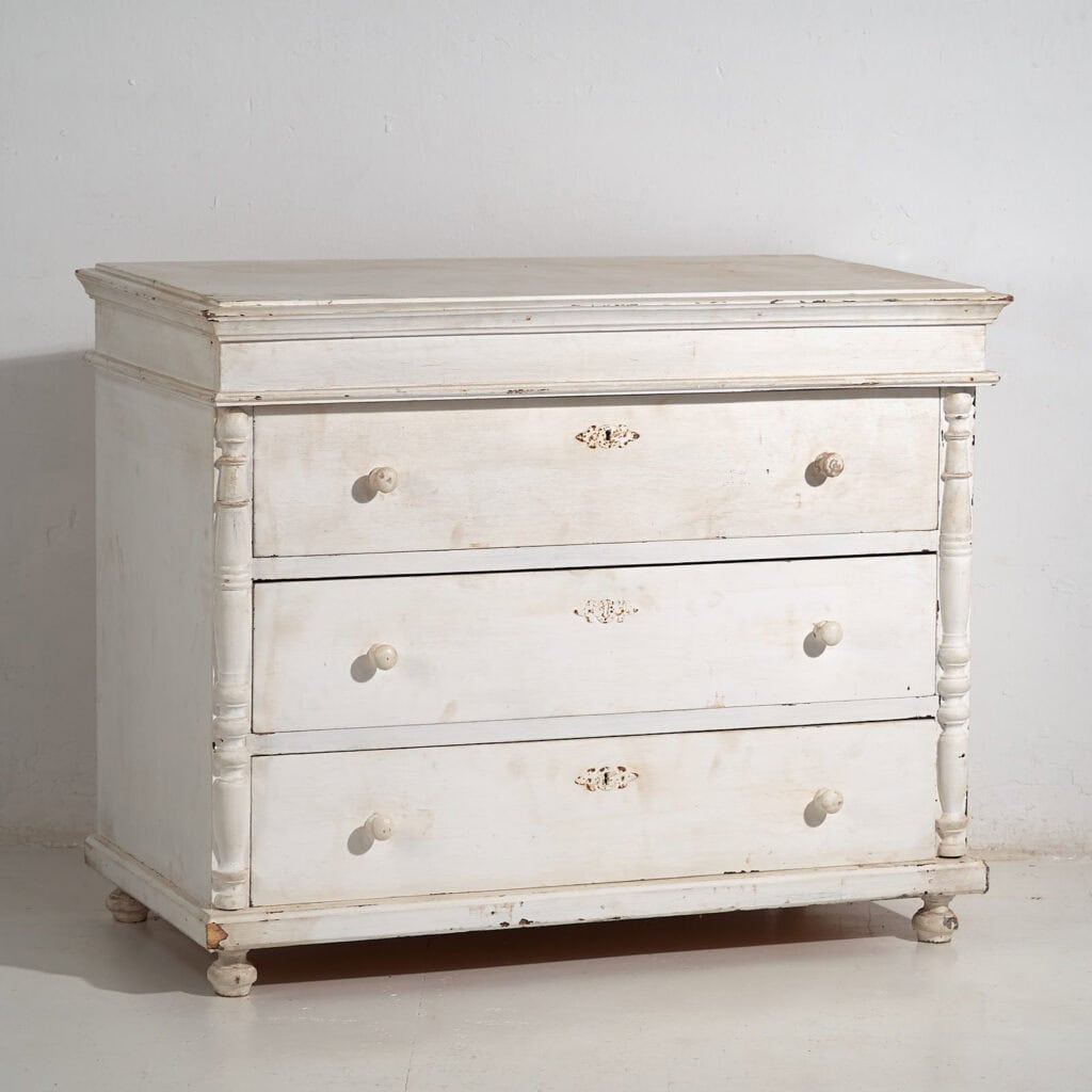 Antique white chest of drawers (c.1900) #18