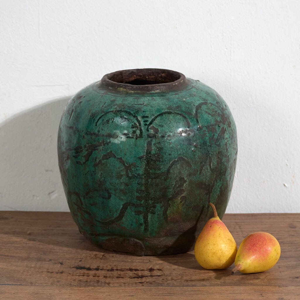 Antique oriental wabi sabi style vase (c.1820) #39