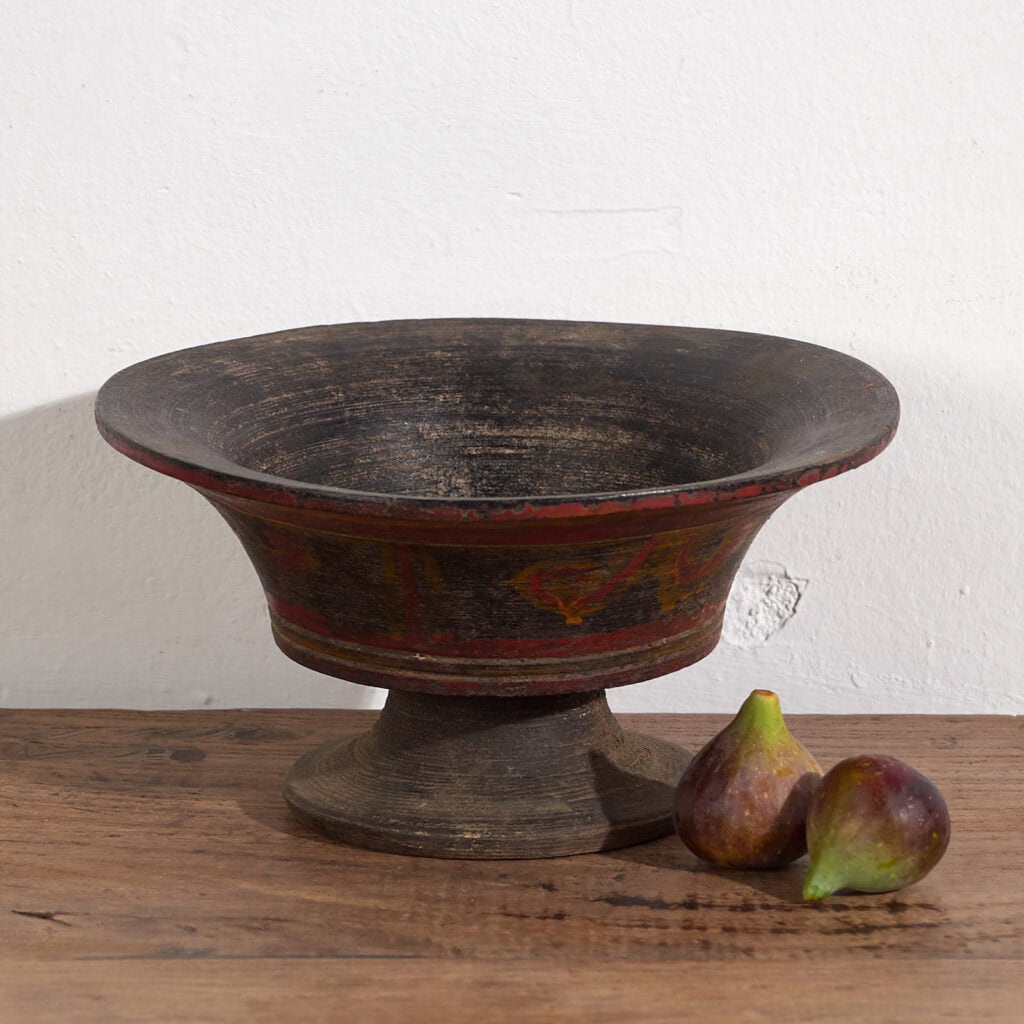 Antique hand painted Tibetan bowl (c.1900) #30