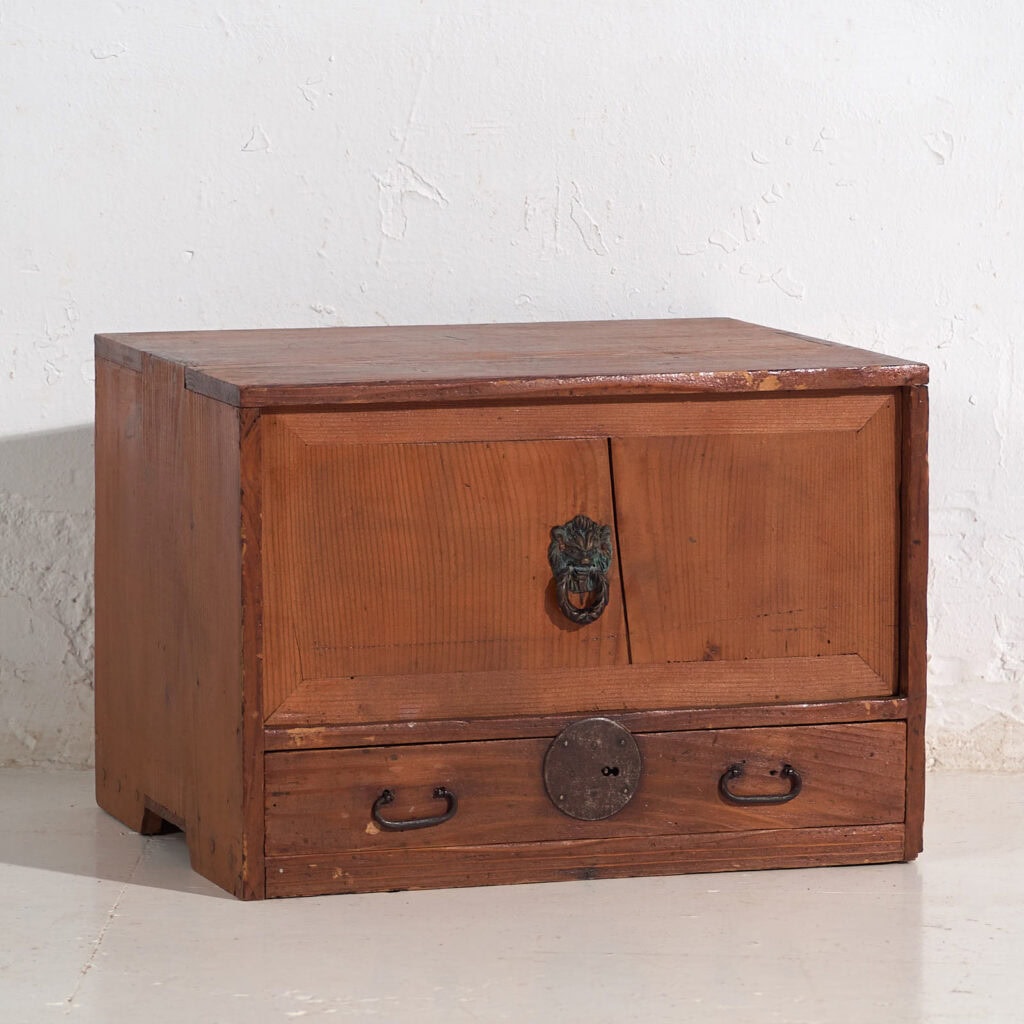 Small antique Japanese chest (c.1890) #24