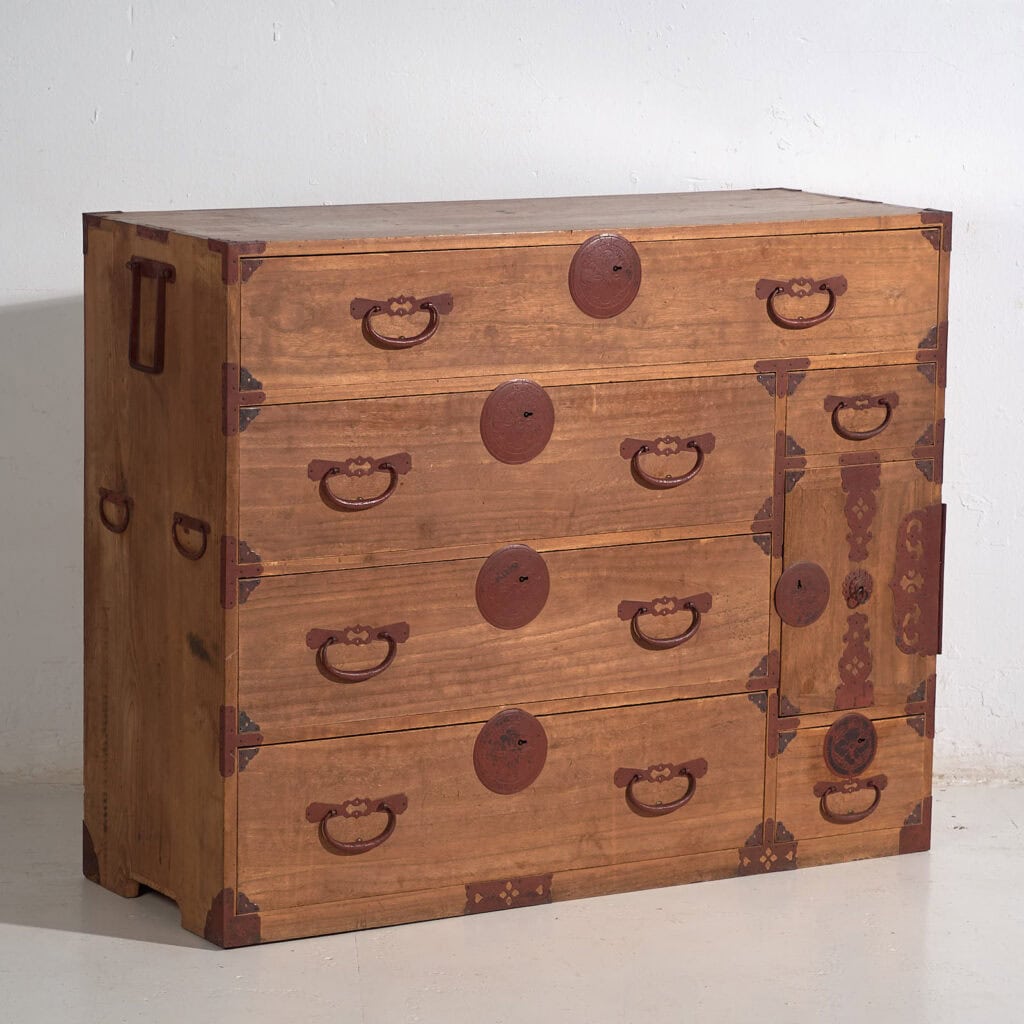 Cómoda japonesa antigua del periodo Meiji-Taishō (c.1868-1926) #21