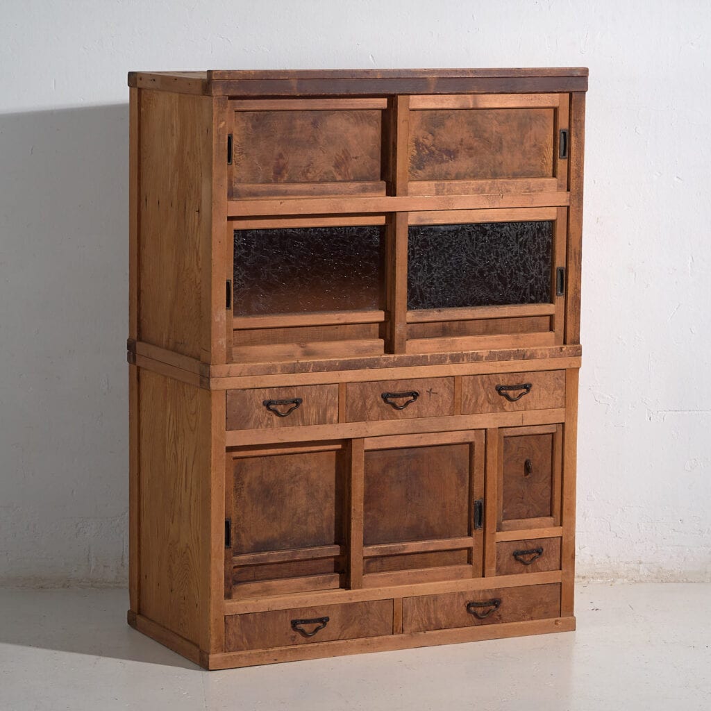 Armario Mizuya tansu japonés antiguo (c.1912-1970) #47