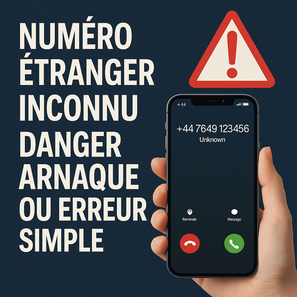 Numéro étranger inconnu danger arnaque ou erreur simple – Annuaire ...