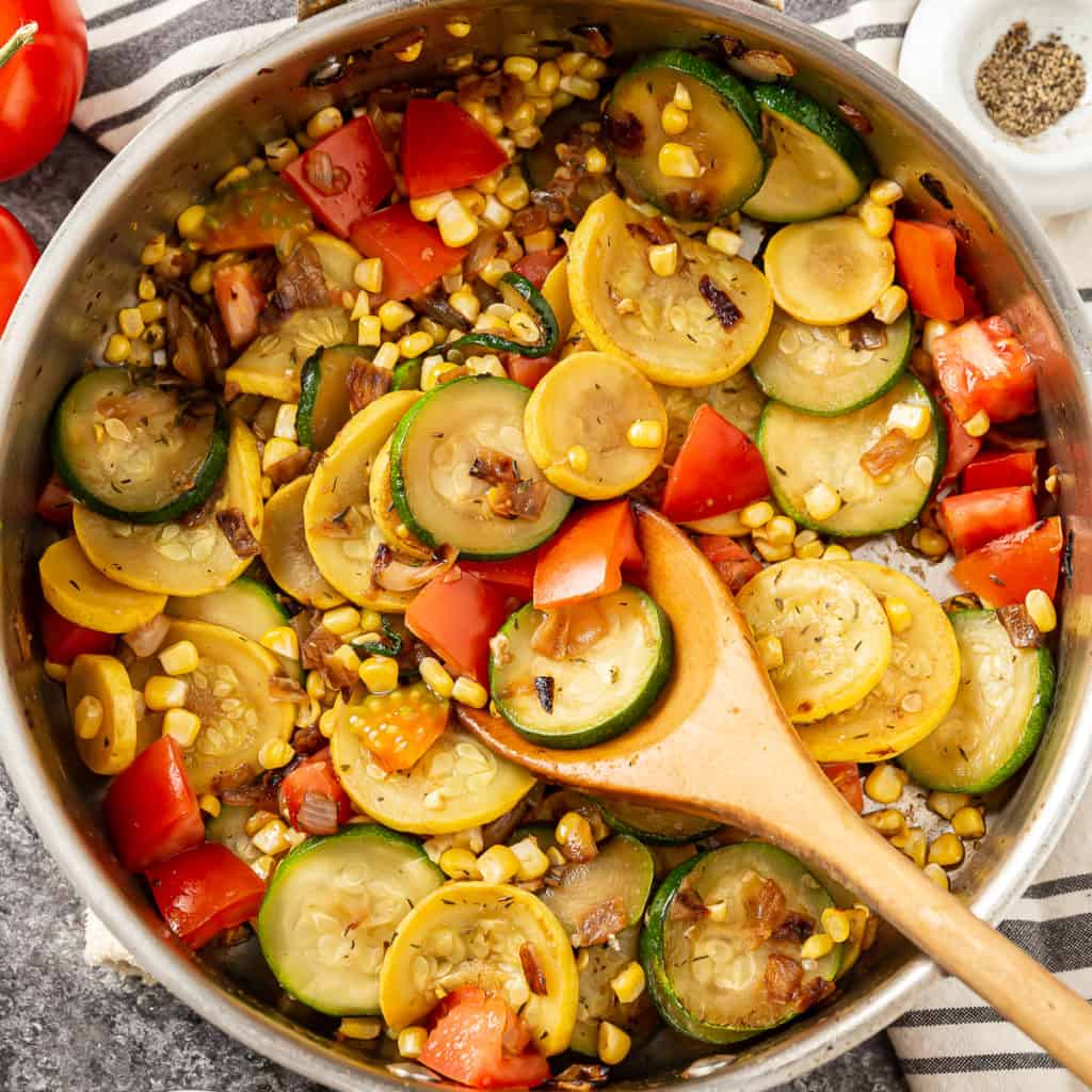 Zucchini and Corn Skillet