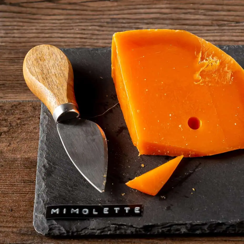 how to cut mimolette cheese