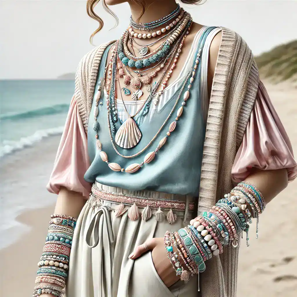 Barevné náhrdelníky a náramky z přírodních korálků pro bohémský styl na pláži. Výběr originálních šperků od Bead Culture, ideální pro letní módu a osobní vyjádření.