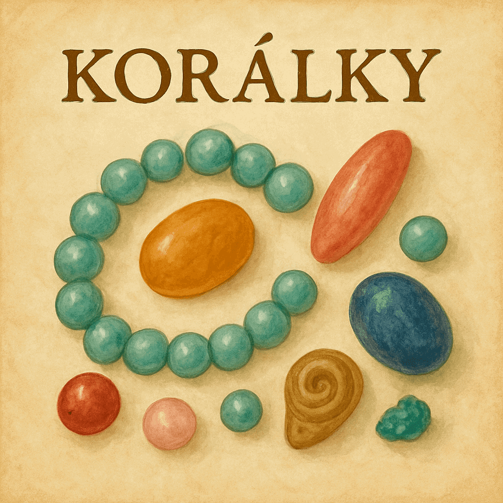 Korálky, barevné dřevěné a plastové korálky na knížce o korálků a jejich tvorbě, ideální pro kreativní šperky a dekorace, vhodné pro hobby i profi šperkaře, ruční práce.