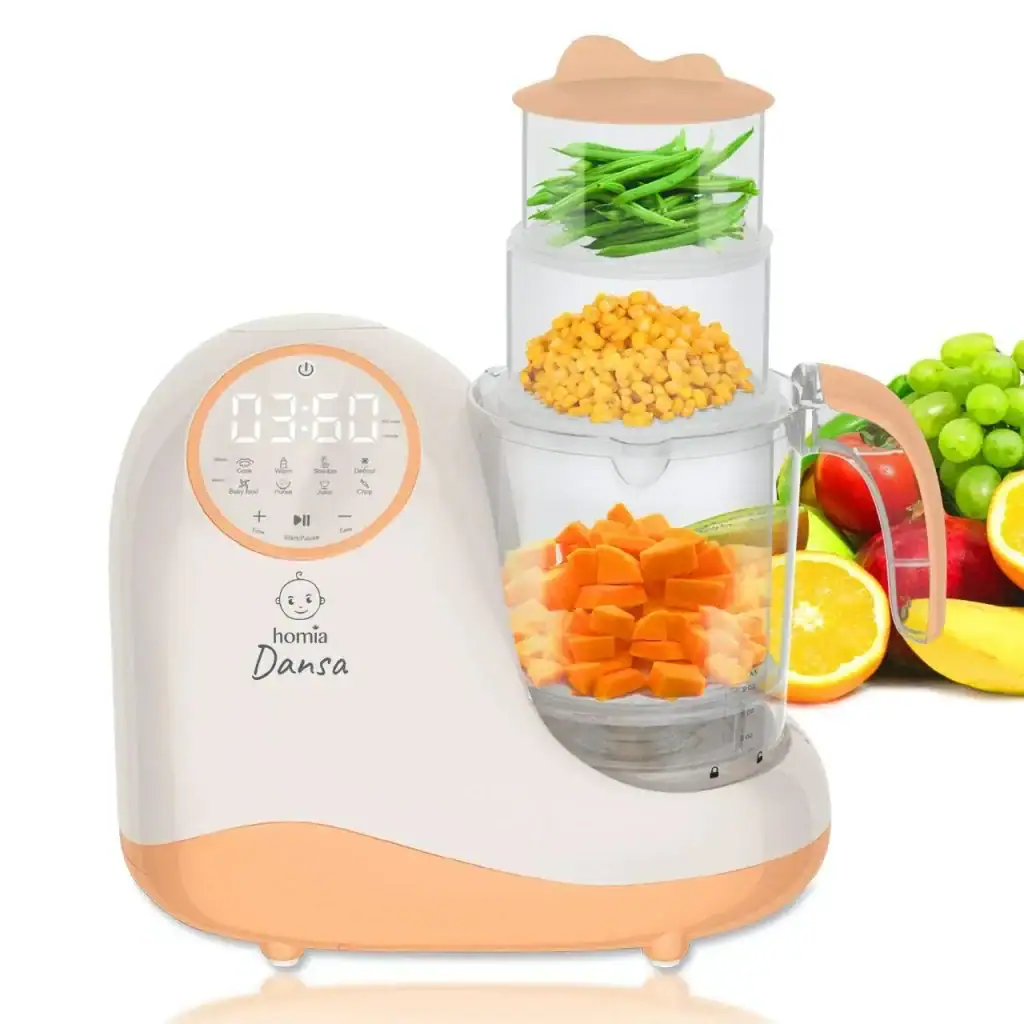 HOMIA Dansa baby food steamer and blender at blessedcutebabies.com