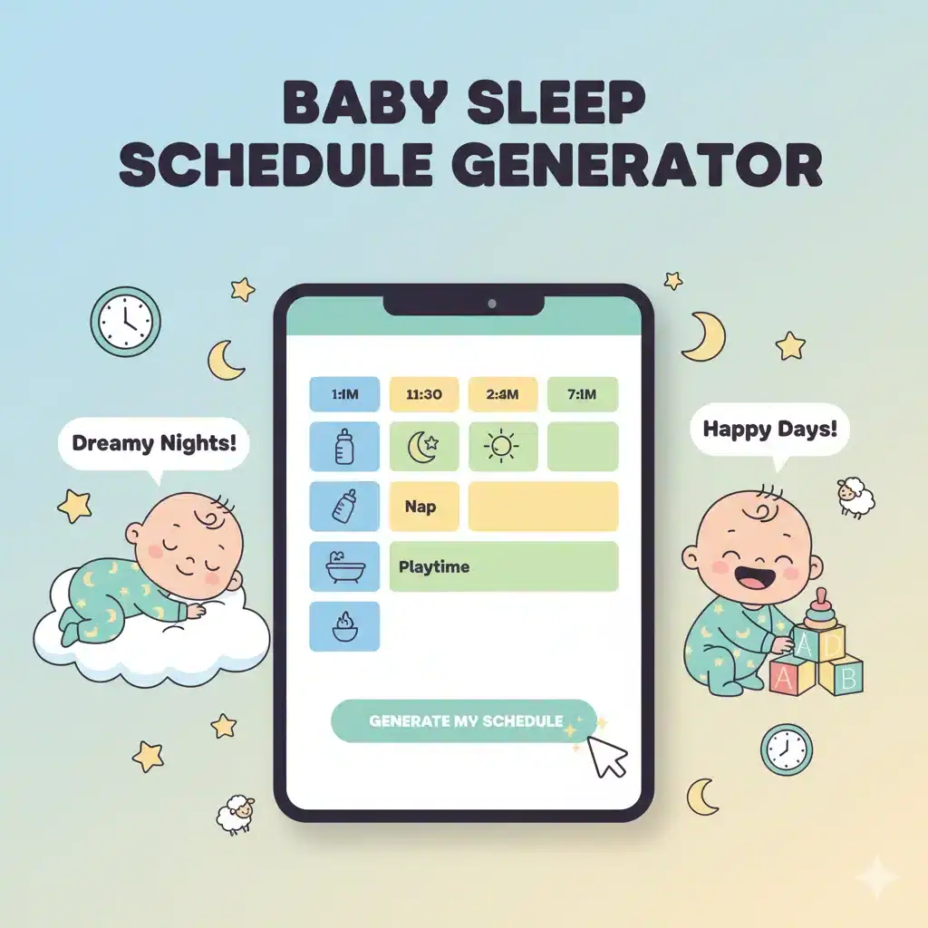 Baby sleep schedule generator