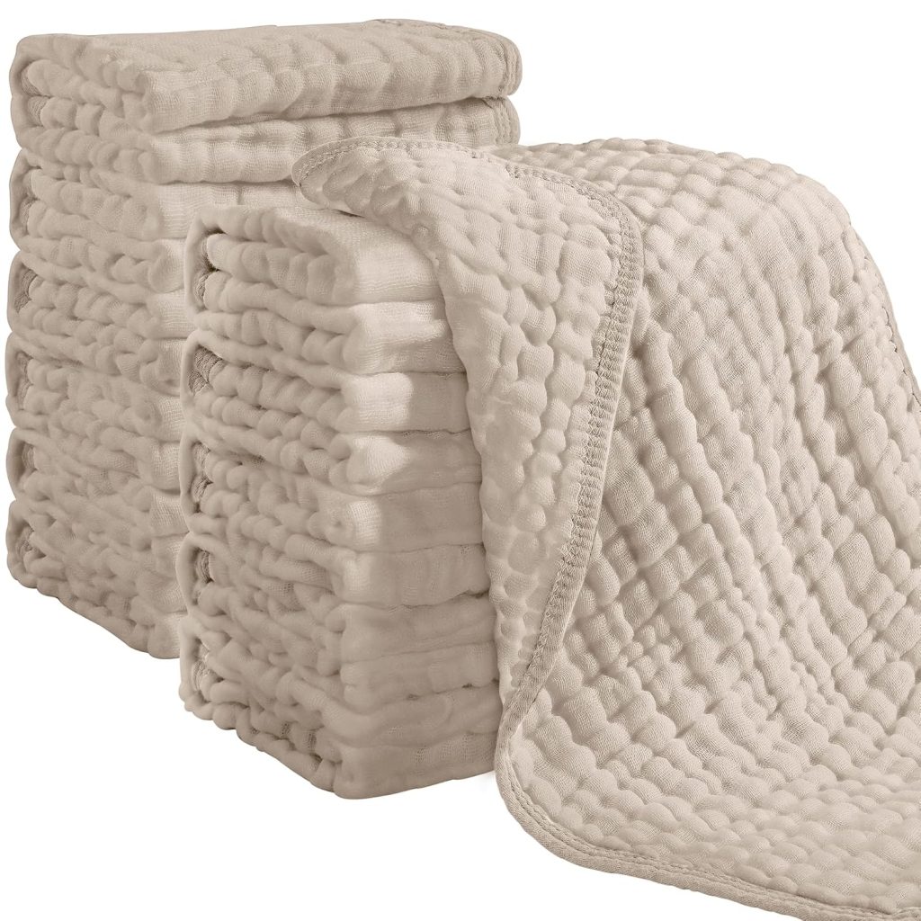 Muslin burp cloths
