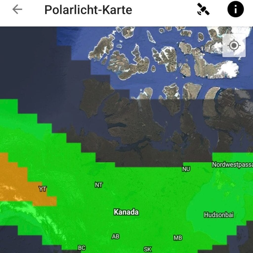 Beste Reise-Apps - Polarlichtfinder