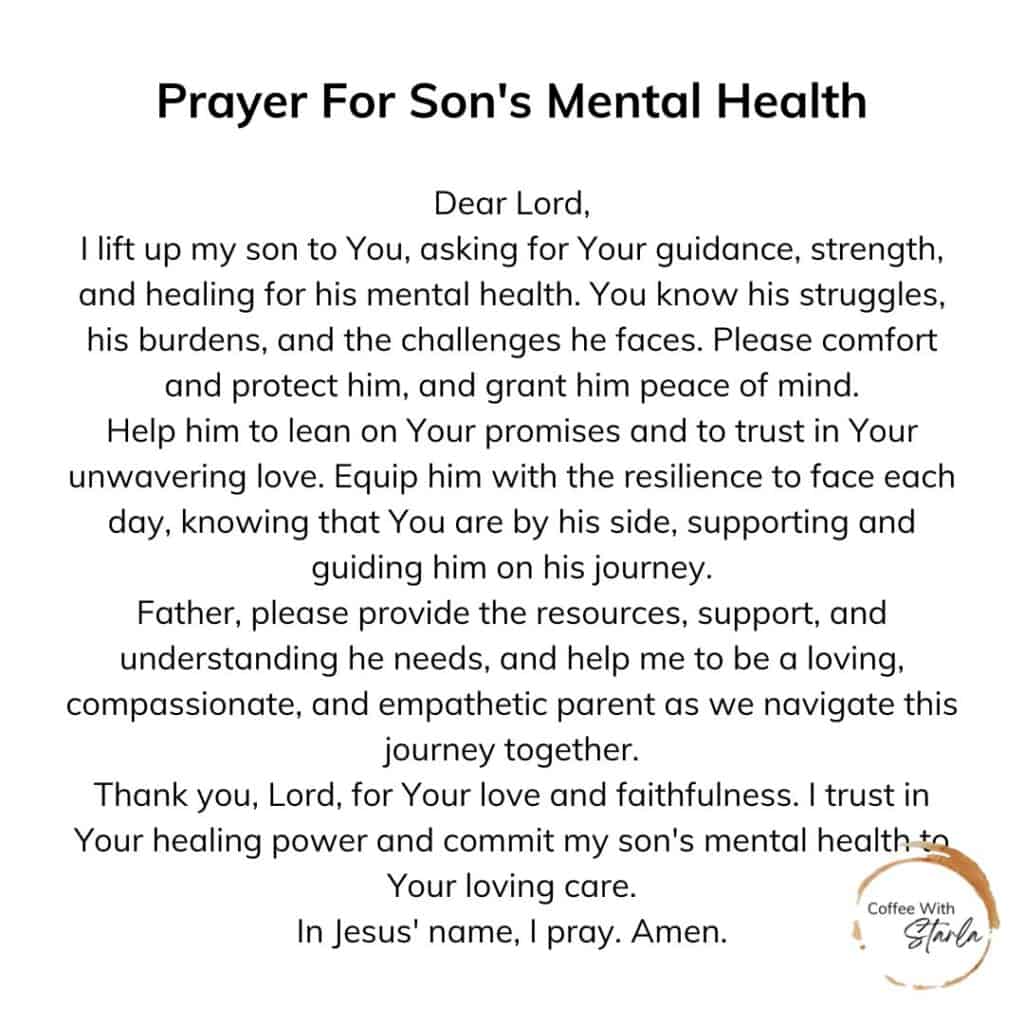 30 Prayer Points For Mental Health PDF Coffee With Starla