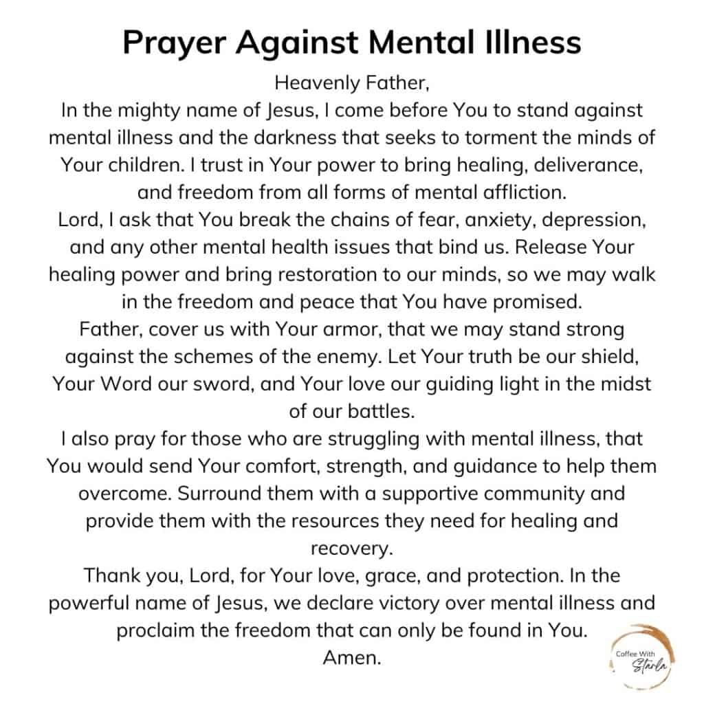 30 Prayer Points For Mental Health PDF Coffee With Starla