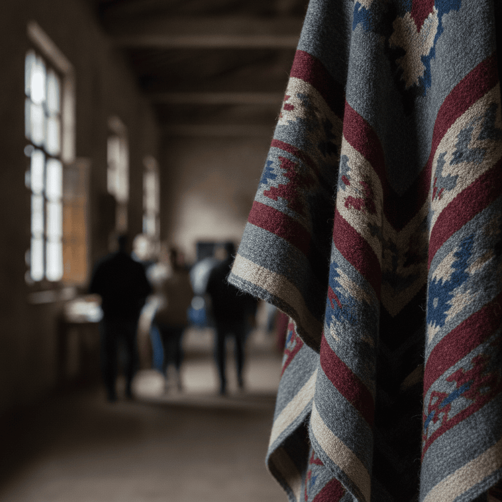 Se inauguró la muestra Ponchos de Nuestra América en la Cámara de Diputados