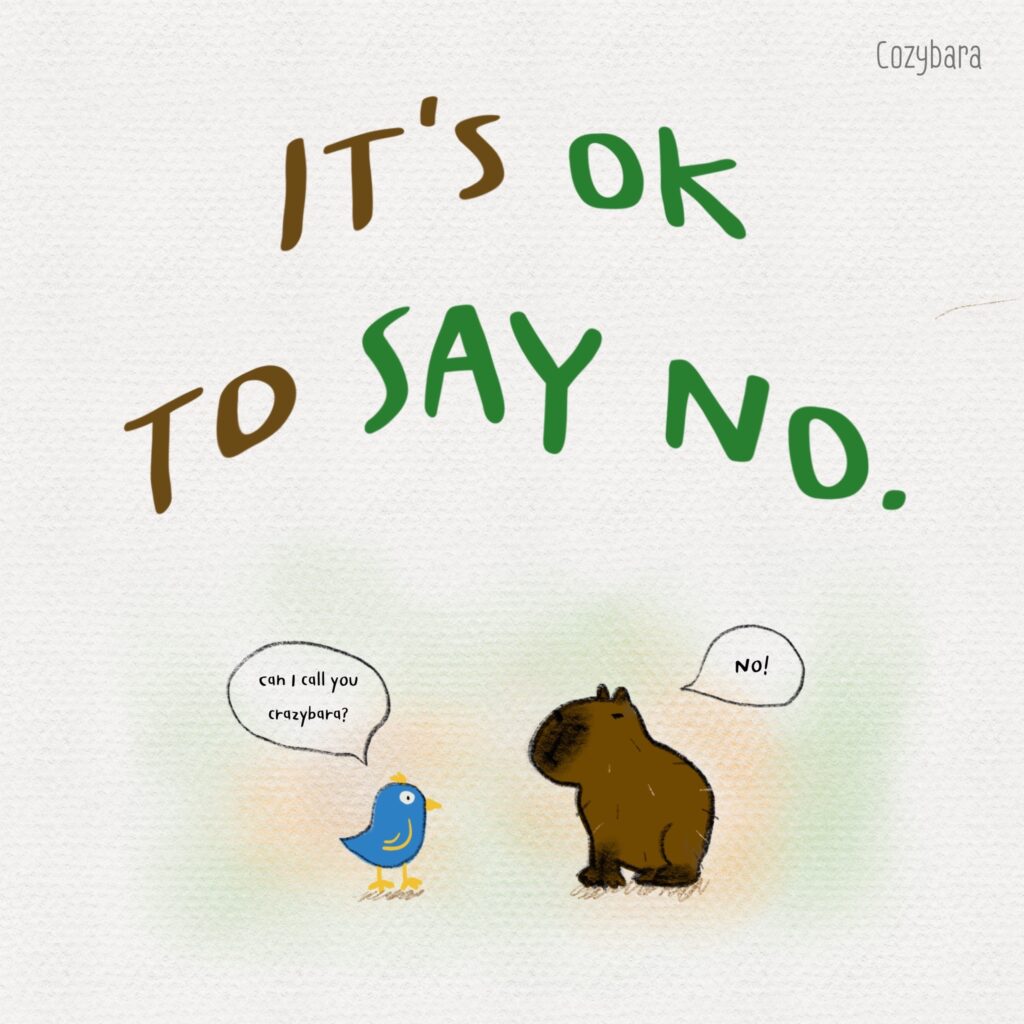 It's ok to say no.