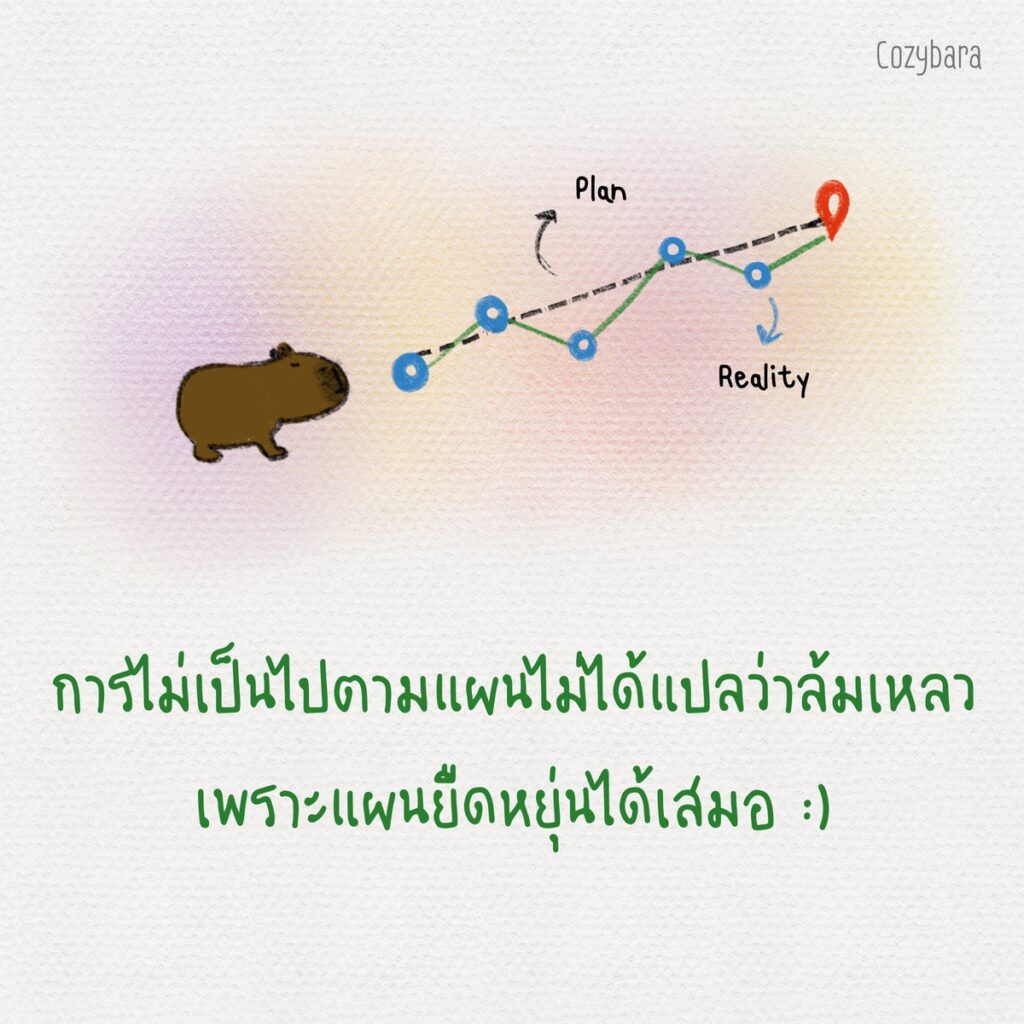 การไม่เป็นไปตามแผนไม่ได้แปลว่าล้มเหลว เพราะแผนยืดหยุ่นได้เสมอ
