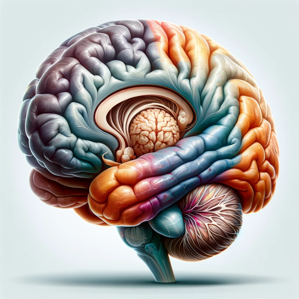 Pineal gland in brain