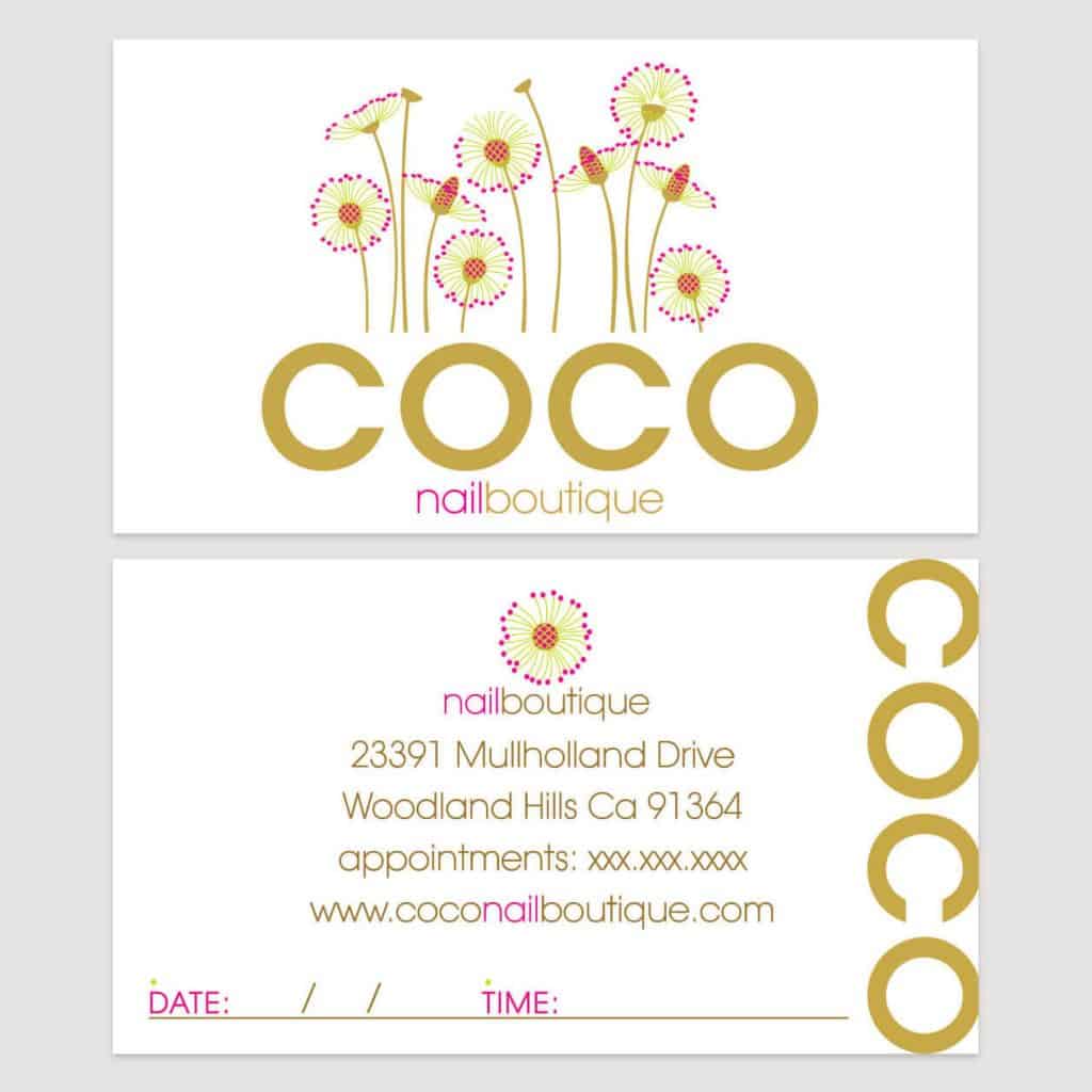 COCO nailboutique business card design by DIG53