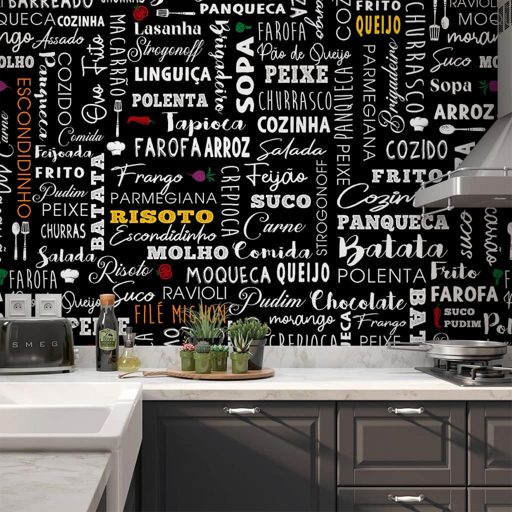 53 FOTOS DE PAPEL DE PAREDE PARA COZINHA QUE VOCÊ VAI ADORAR