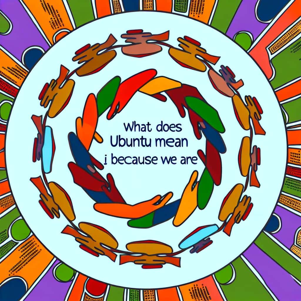 O QUE SIGNIFICA UBUNTU EU SOU PORQUE NÓS SOMOS