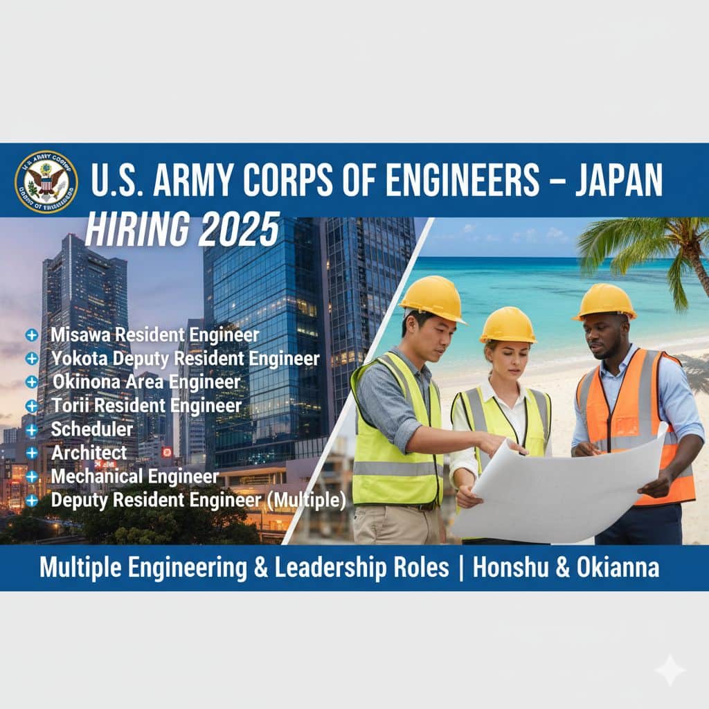 U.S. Army Corps of Engineers Japan Hiring 2025 – Multiple Engineering ...