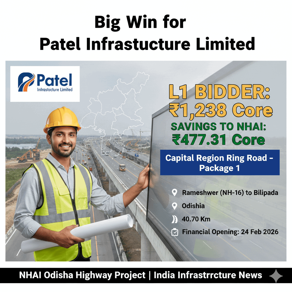 Patel Infrastructure Wins ₹1,238 Cr NHAI Capital Region Ring Road ...