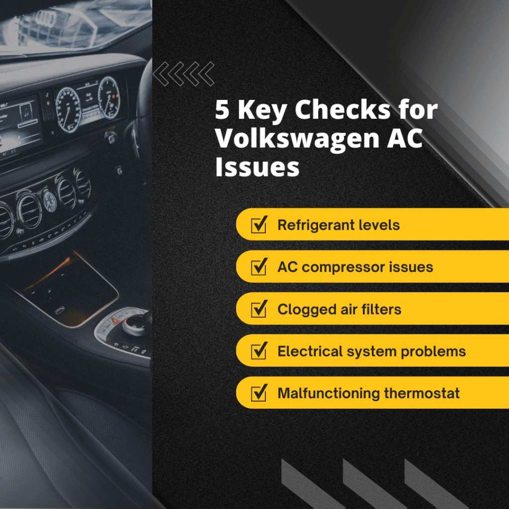 5 things to check why is my Volkswagen not blowing cold air