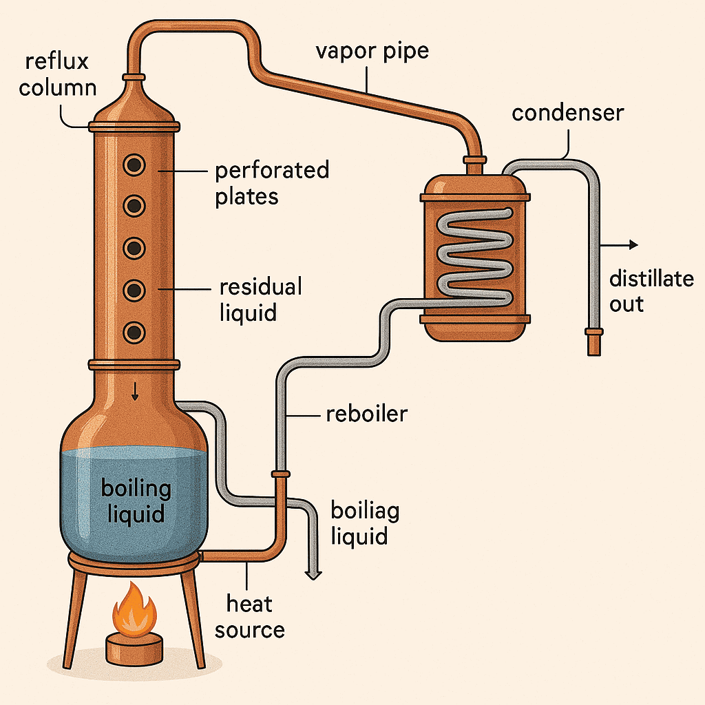 reflux column still