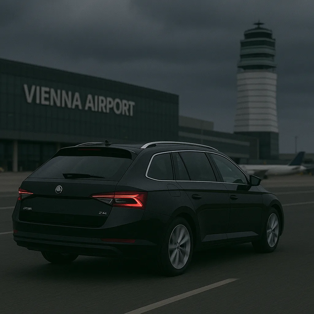 Skoda Flughafentransfer aus Niederösterreich nach Flughafen Wien