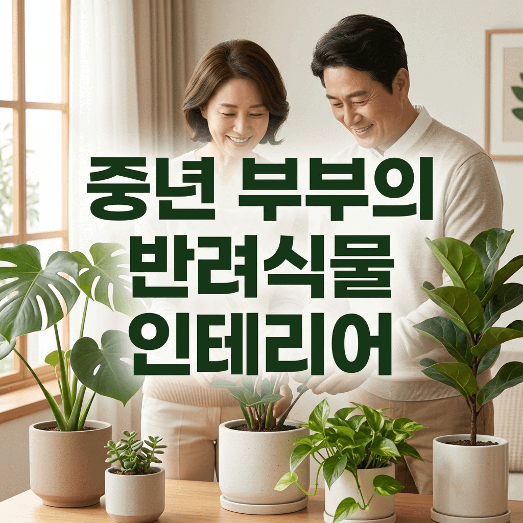 반려식물 인테리어, 중년 부부 취미, 부부 소통, 집 꾸미기, 식물 가꾸기