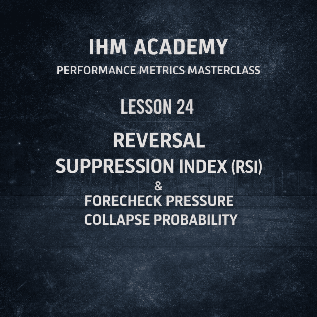 IHM Academy - Performance Metrics Masterclass – Lesson 24