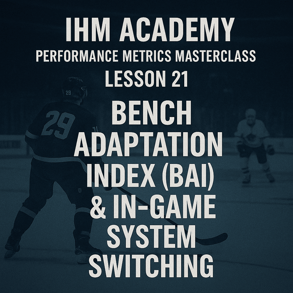 IHM Academy · Performance Metrics Masterclass - Lesson 21
