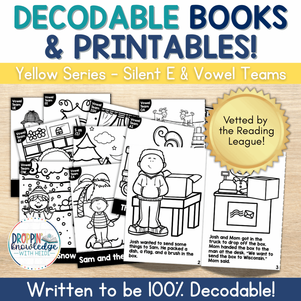 Decodable Adventures Series - 100% Decodable Books & Activities UNIT 3 Vowel Teams