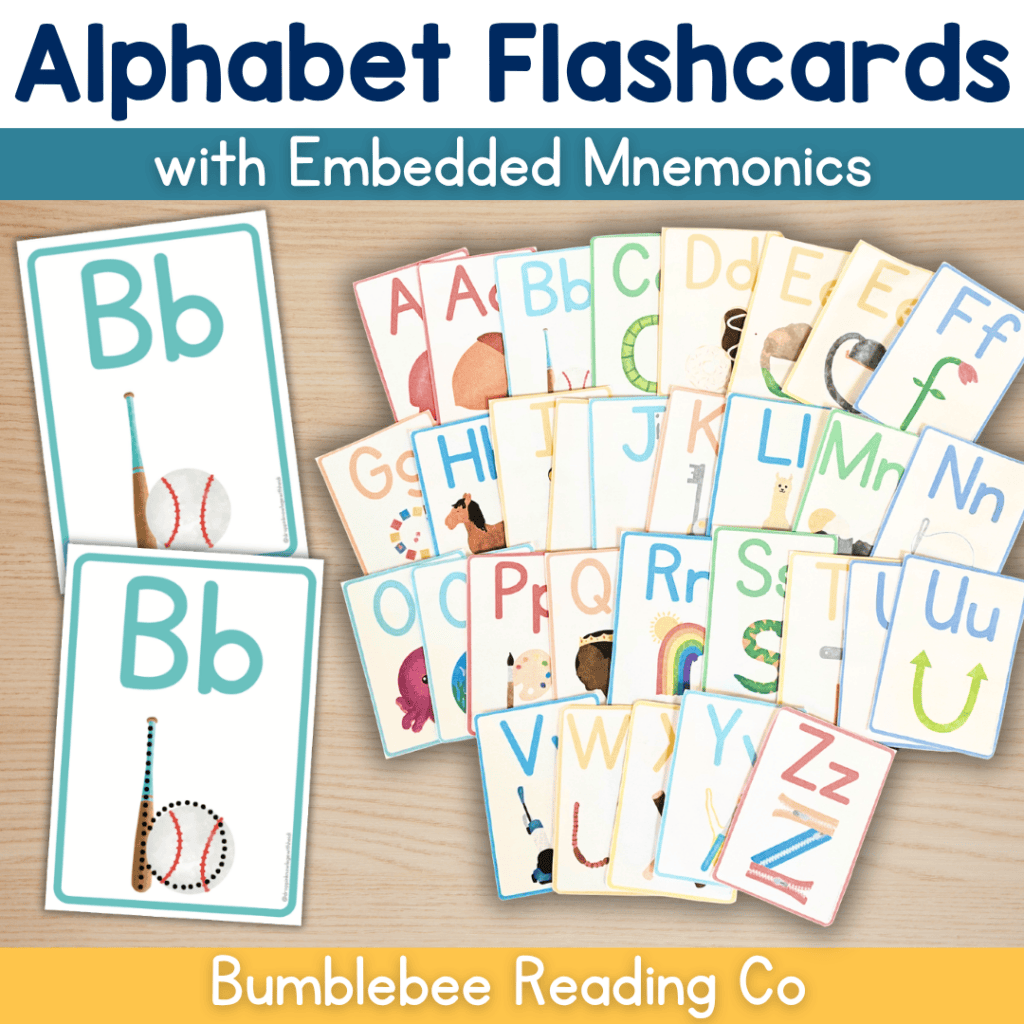 Embedded Mnemonics - Alphabet Flashcards