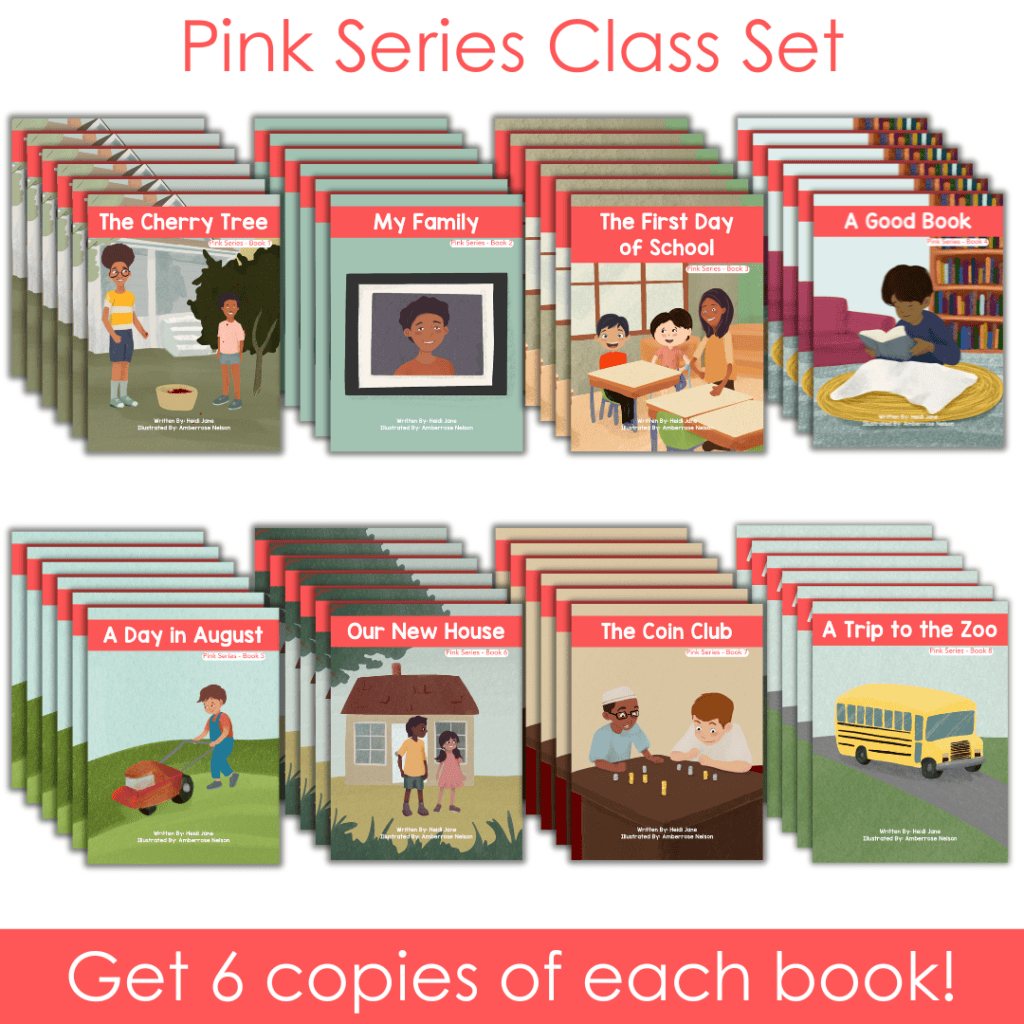 Decodable Adventure Series - Pink Class Set - Diphthongs, Tricky Y, and more!