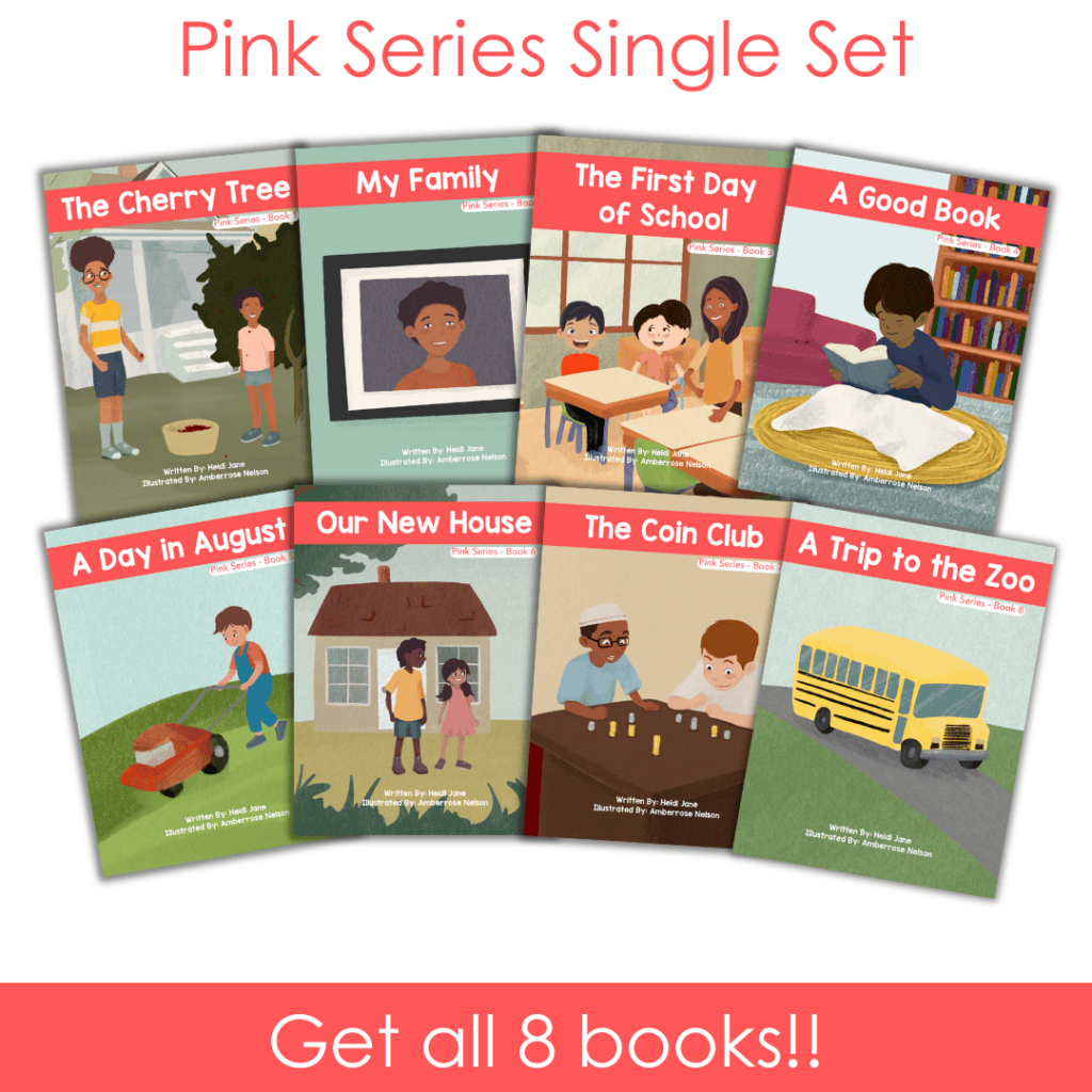Decodable Adventure Series - Pink Set - Diphthongs, Tricky Y, and more!